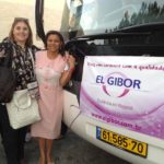 Pra. Ezenete Rodrigues e Rosana Sancricca, Diretora da El Gibor, em Israel, durante a Caravana de Intercessão 2013